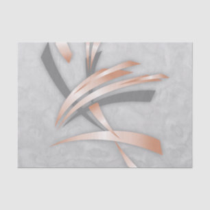 Roos Gold Grey Marble Abstracte Art Tissuepapier