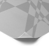 Roos Gold Grey Modern Geometric Mandala Poster (Hoek)