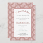 Roos Gold Grey & Roze 50 en Fabulous Birthday (Voorkant / Achterkant)