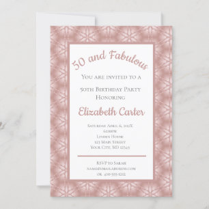 Roos Gold Grey & Roze 50 en Fabulous Birthday