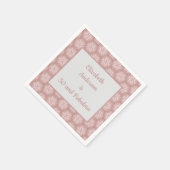 Roos Gold Grey & Roze 50 en Fabulous Birthday Servet (Hoek)