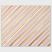 Roos Gold Grey Texture Wrapping Paper Cadeaupapier (Vlak)