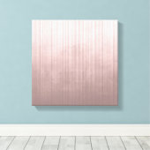 Roos Gold Grey White fibre striped rustige abstrac Canvas Afdruk (Insitu (Houten vloer))