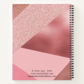 Roos Gold Hair Appointment Book Notitieboek (Achterkant)