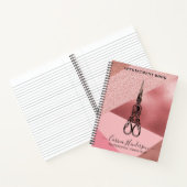 Roos Gold Hair Appointment Book Notitieboek (Binnen)