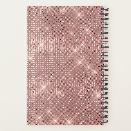 Roos Gold Hair Appointment Book Planner (Achterkant)
