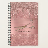 Roos Gold Hair Appointment Book Planner (Voorkant)