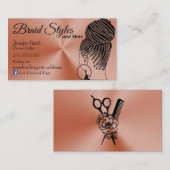 Roos Gold Hair Braiding Visitekaartje (Voorkant / Achterkant)