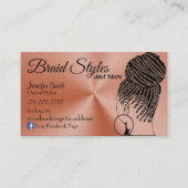 Roos Gold Hair Braiding Visitekaartje (Voorkant)