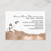 *~* Roos Gold Hair Girly Goddess Beauty Visitekaartje (Achterkant)
