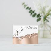 *~* Roos Gold Hair Girly Goddess Beauty Visitekaartje (Staand voorkant)