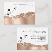 *~* Roos Gold Hair Girly Goddess Beauty Visitekaartje (Voorkant / Achterkant)