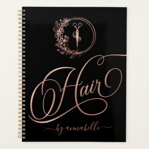 Roos Gold Hair-Logo Benoeming Book Planner