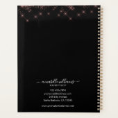 Roos Gold Hair-Logo Benoeming Book Planner (Achterkant)