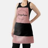 Roos Gold Hair Makeup business typografie Apron Schort (Insitu)