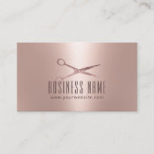 Roos Gold Hair Salon Moderne Benoeming Afsprakenkaartje (Voorkant)