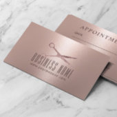 Roos Gold Hair Salon Moderne Benoeming Afsprakenkaartje