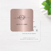 Roos Gold Hair Stylist Makeup Artist Loyalty Kaart (Bureau)