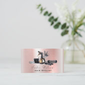 Roos Gold Hair stylist Salon Tools Beauty Visitekaartje (Staand voorkant)