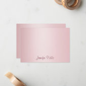 Roos Gold Handgeschreven Script Monogram Sjabloon (Voorkant / Achterkant in situ)