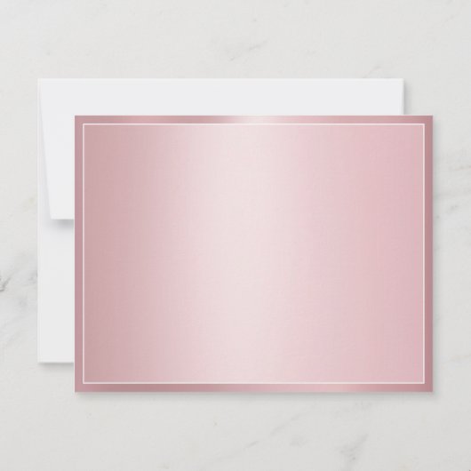 Roos Gold Handgeschreven Script Monogram Sjabloon (Achterkant)