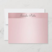 Roos Gold Handgeschreven Script Name Sjabloon (Voorkant)