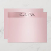 Roos Gold Handgeschreven Script Name Sjabloon (Voorkant / Achterkant)