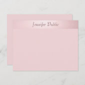 Roos Gold Handwrited Script Sjabloon legant (Voorkant / Achterkant)