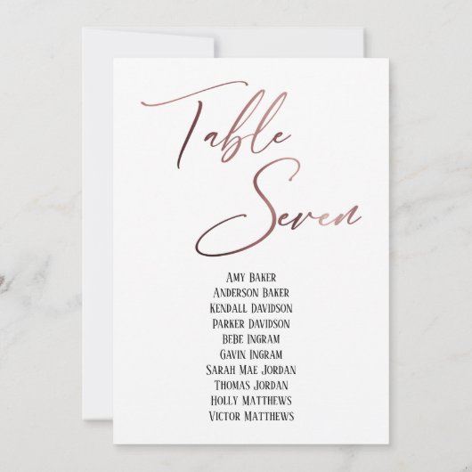 Roos Gold Handwriting Tabel 7 - Zitkuur (Achterkant)