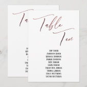 Roos Gold Handwriting Tabel Tien Zitkuur (Voorkant / Achterkant)