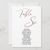 Roos Gold Handwriting Table Six Seating Chart (Achterkant)