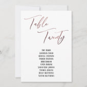 Roos Gold Handwriting Table Twintig Zitkuur (Voorkant)