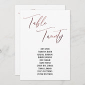 Roos Gold Handwriting Table Twintig Zitkuur (Voorkant / Achterkant)