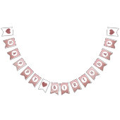 Roos Gold Happy Birthday Chic Girly Vrouw Party Vlaggetjes (Alle)