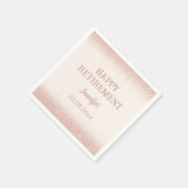 Roos Gold Happy Retirement Servet (Hoek)