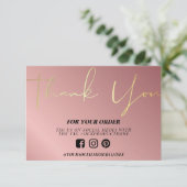 Roos Gold Hartelijk dank Aangepaste media invoegen (Staand voorkant)