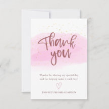 Roos Gold Hartelijk dank voor uw kaart voor Vrijge