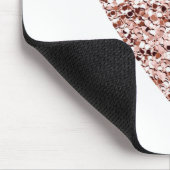 Roos Gold Heart Clipart Cute Heart Glitter Design Muismat (Hoek)