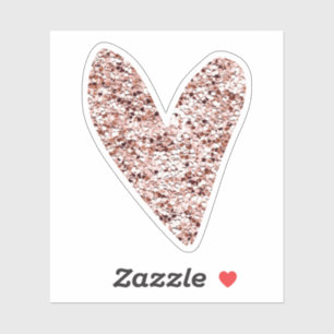 Roos Gold Heart Clipart Cute Heart Glitter Design Sticker