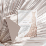 Roos Gold Heart Gown 80th Birthday Party Real Folie Uitnodiging<br><div class="desc">Roos Gold Heart gaat 80e verjaardag 'Echte Folie Nogmaals'! Andere uitnodigingen bekijken in onze niche- en nestwinkel</div>