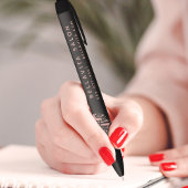 Roos Gold Heart Salon Business Promotion Zwarte Inkt Pen