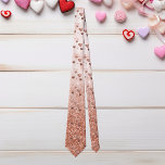 Roos Gold Hearts Valentijnsdag Ombre Glitter Stropdas<br><div class="desc">Dit ontwerp werd gecreeerd door digitale kunst. Het kan worden gepersonaliseerd door de aanpassingsknoop te klikken en tekst, afbeeldingen toe te voegen, of afbeeldingen te schrappen om aan te passen. Neem contact met me op colorflowcreations@gmail.com als je dit ontwerp op een ander product wilt gebruiken. Koop mijn oorspronkelijke abstracte acrylschilderij...</div>