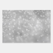 Roos Gold Holiday Snowflakes - Kerstmis Inpakpapier Vel (Voorkant 3)