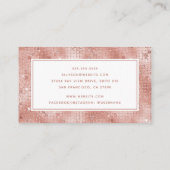 Roos Gold Holographic Script Visitekaartje (Achterkant)