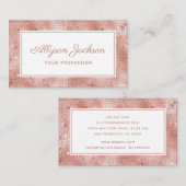 Roos Gold Holographic Script Visitekaartje (Voorkant / Achterkant)