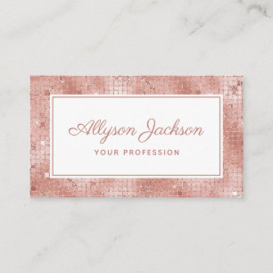 Roos Gold Holographic Script Visitekaartje