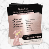 Roos Gold Home Cleaning House Keeping Service Flyer