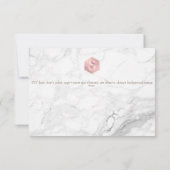 Roos Gold Honeycomb Bat Mitswa Viering ✡ RSVP Kaartje (Achterkant)