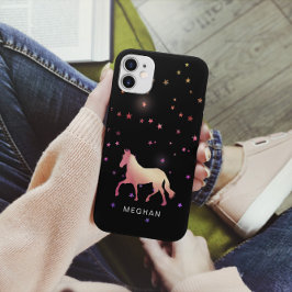 Roos Gold Horse Stars Monogram Telefoon Case