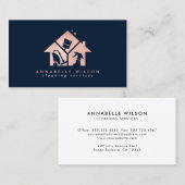 Roos Gold House Cleaning Services Visitekaartje (Voorkant / Achterkant)